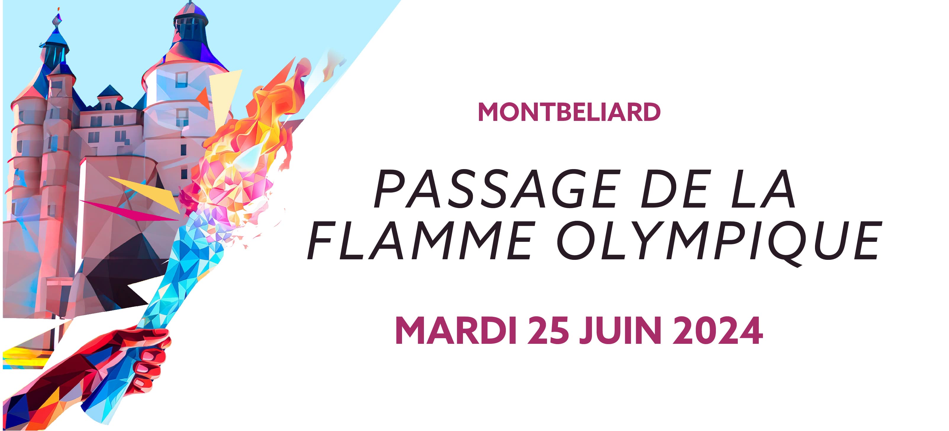 Passage de la flamme olympique à Montbéliard